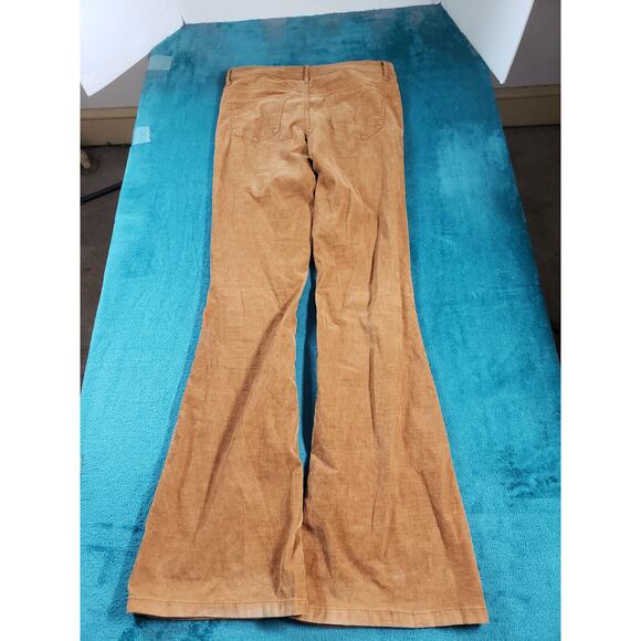 Mossimo Jeans Sz 4 Womens Brown Stretch Pants Ladies Mid Rise Corduroy Flared - Picture 10 of 11